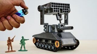 ARTILLERY mini Cannon TANK. M4A3 Sherman Calliope.