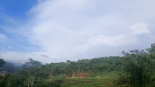 Pagi yang sangat cerah dan indah