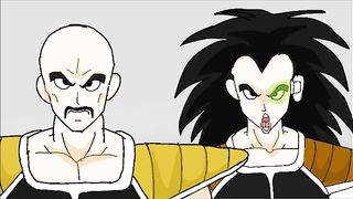 Goten and Trunks Meet Nappa and Raditz #shorts #dragonball #dragonballsuper