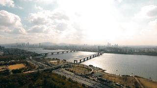 Drone footage nature