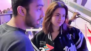 Hania Amir & Aashir Wajahat at KFS Launch ✨ #haniaamir.