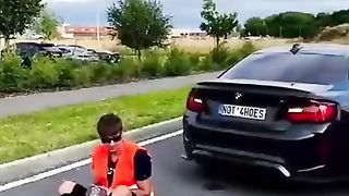 I removed the obstacle from the road in an original way