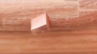 Traditional japanese joinery, no need for nails, glue, etc.