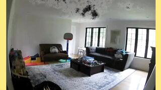 Uma anomalia apareceu em um vídeo de câmera de segurança