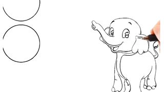 E for elephant drawing #drawing