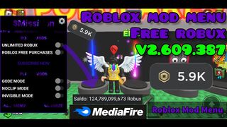 Roblox Mod Menu Robux 2.609.387 | Free robux and antiban in 2024