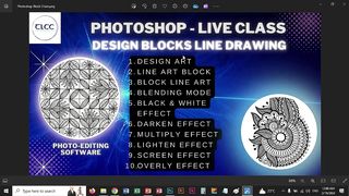 Photoshop Block Line Art Design Live Class | TLCC