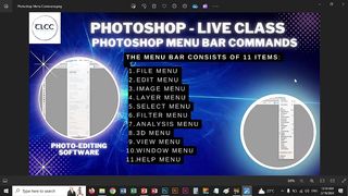 Photoshop Menu Commands Live Class | TLCC
