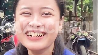 Beautiful girl and sweety smile