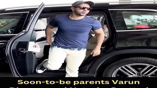 Soon to be Mom & Dad Varun Dhawan & Natasha Spotted at Airport Viral Masti Bollywood
