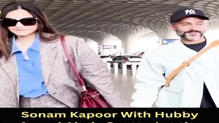 Sonam Kapoor With Hubby Anand Ahuja Spotted at the Airport #sonamkapoor #short #shorts #trending #viral #bollywood #viralshorts