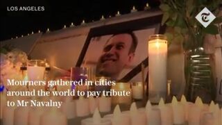 More than 100 arrested at Navalny memorials