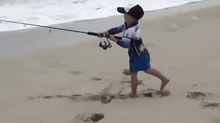 Three-year-old Rybak. Funny video
