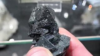 Sparkly Hematite after Magnetite pseudomorph from the Payun Volcano, Argentina