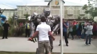 Don't disturb the robot that is singing