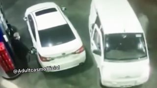 An incident at a gas station