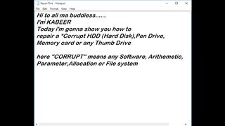 How to repair bard hard disk
