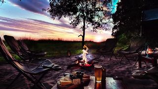 Camping fire firepit