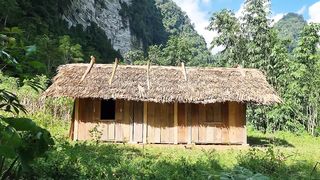 How to build house - girl build life in forest