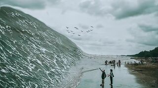 Cool photo pose ideas on the beach with daddy