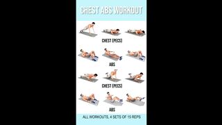 CHEST ABS WORKOUT AT HOME SHORT VIDEO