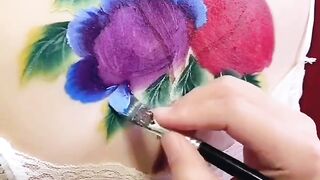 Beautiful view of tattoo with song