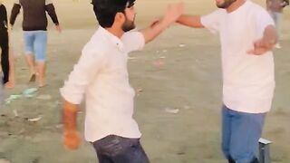 Funny dance with friends