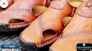 Men's Summer Leather Sandals Comfortable | #AliExpress #Amazon
