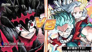 Anime Mugen Asta Union Mode VS Midoriya 100%