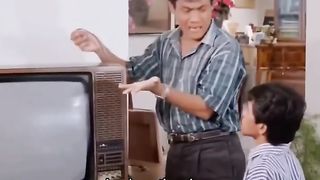 SEKALI COLOK DOOOR...!!!, DONO WARKOP, wkwkwk ????TV pak RT Jadi korban