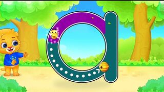 Traced lowercase letter a to z