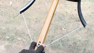 Ugly Handmade Bamboo Slingshot #shorts #carft #bamboo (1).