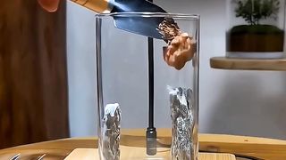 how to make a mini aquarium in glass #fyp #aquarium #miniaquarium #kolamdesign #kolamikanminimalis