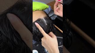 Relaxing ASMR: Wash face, shampoo and massage
