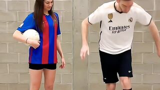 football challange cristano ronaldo challange to beat him ????????????‍????️