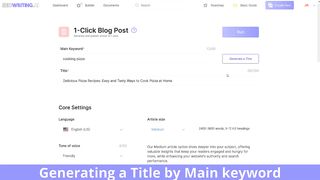 ???? AI Writing Tool for Crafting SEO-Optimized Content Effortlessly!