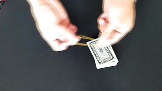 Rubber Band Through Cards - Magic