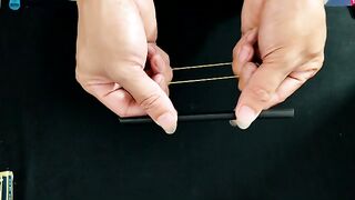 New Great Magic Trick With Rubber band and Drinking Straw Revealed