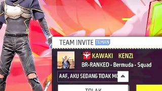 Bang sidz mode ON karna ga terima di katain REGE sama lord kawaki #freefire