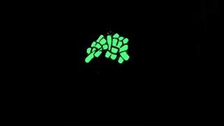 Real Gold & Natural Diamond Glow In Dark Money Pendant
