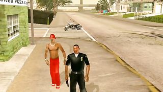 CJ Bcome A Police GTA San Andreas #gtasanandreas