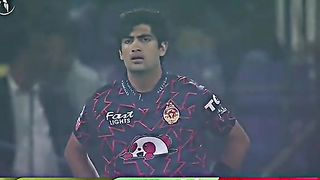 Ubaid shah 1st over in PSL