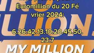 Pronostic euromillions du 20 février 2024