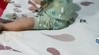 busy playing with himself