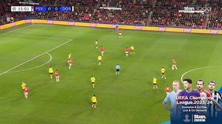 Summary of the match between Eindhoven and Borussia Dortmund (1-1)  First leg of the round of 16 - Champions League