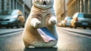 Cat phone is broken