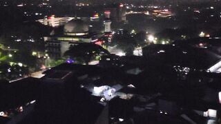 City atmosphere at midnight