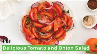 Delicious and Easy Tomato and Onion Salad with Sumac