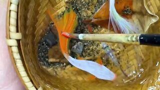 Resin art goldenfish realistic #resin #art #3D #satisfying