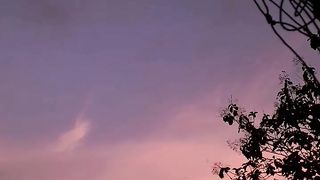 view of the twilight sky